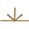 Ekena Millwork Kennewick Rough Sawn Timber Gable Bracket, Western Red Cedar, 96"W x 60"H x 2"D x 4"F, 15/12 Pitch GBW096X60X0204KEN00RWR - alternate 4